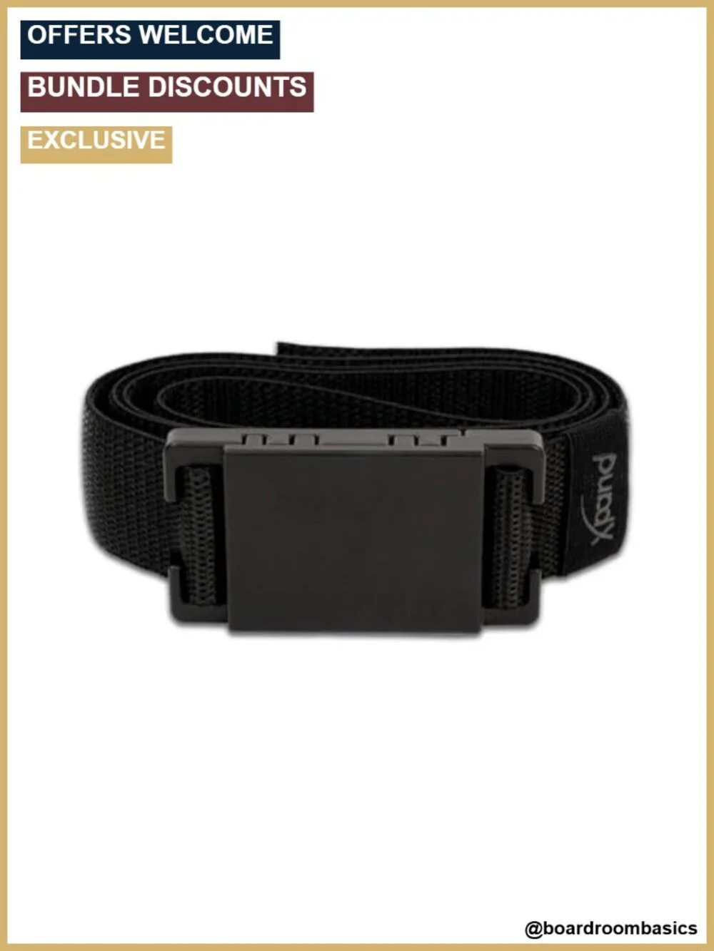 Magnetic Belt Aluminum Buckle No-Slip Adjustable Men's Accessory